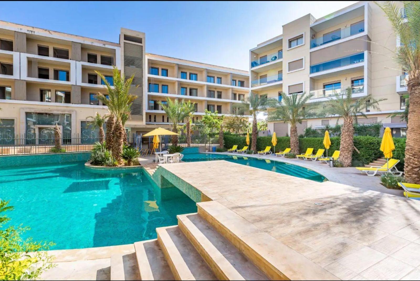 Appartement Luxueux Avec Piscine 10 Minutes Du Centre Ville Marrakesh Ngoại thất bức ảnh