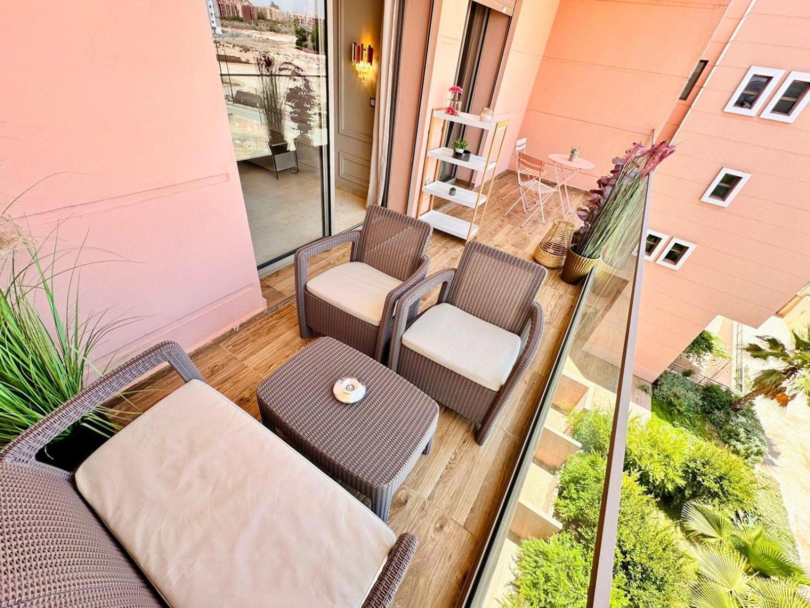 Appartement Luxueux Avec Piscine 10 Minutes Du Centre Ville Marrakesh Ngoại thất bức ảnh